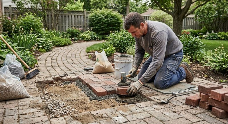 Brick Hardscape Repair in Missoula, MT