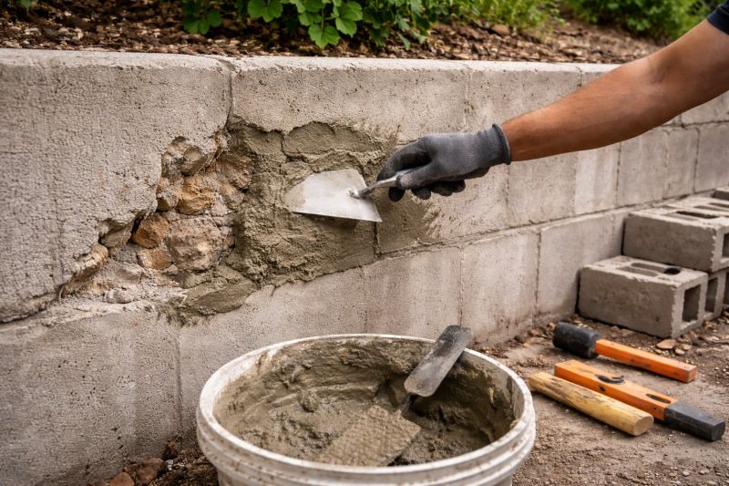 Brick Retaining Wall Repair in Missoula, MT