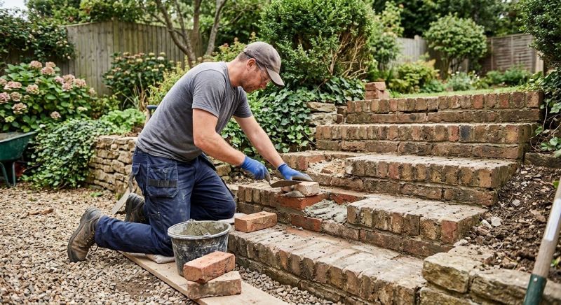 Brick Stairs Repair in Clinton, MT