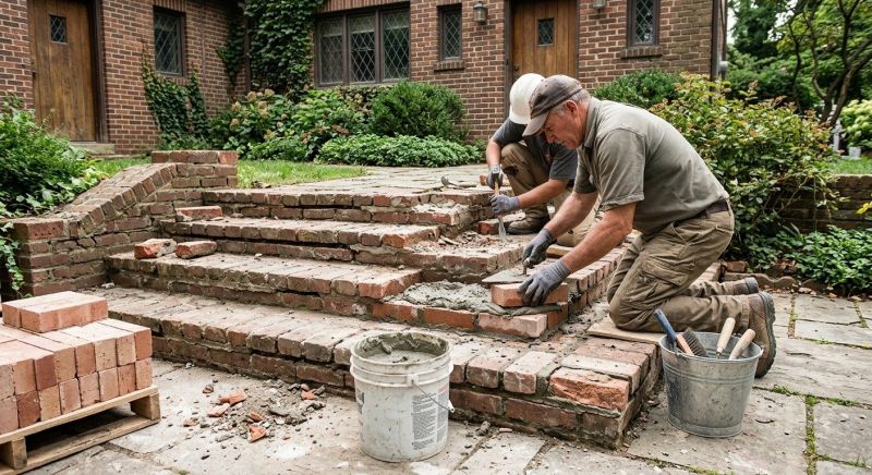 Brick Stairs Repair in Missoula, MT