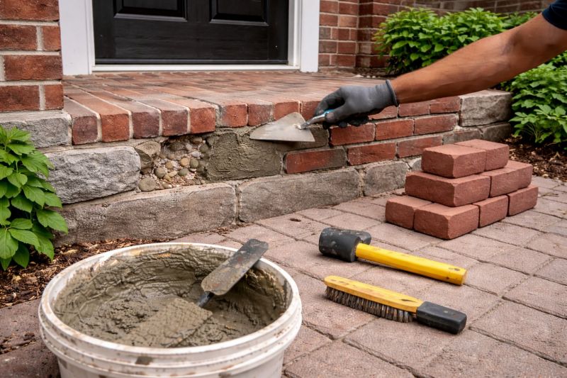 Entryway Brick Repair in Missoula, MT