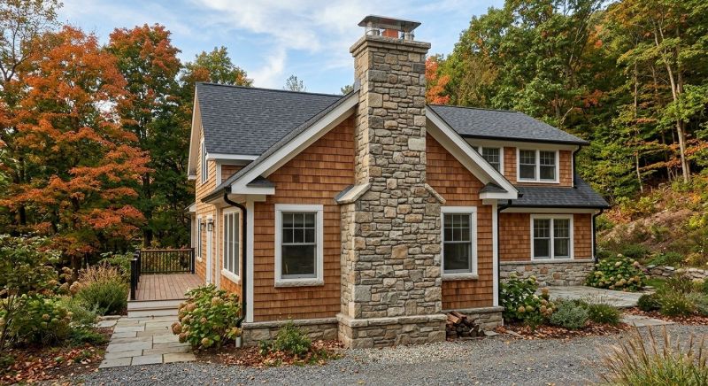 Stone Chimney Installation in Lolo, MT