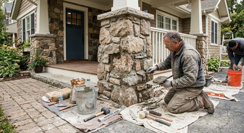Stone Column Repair in Missoula, MT