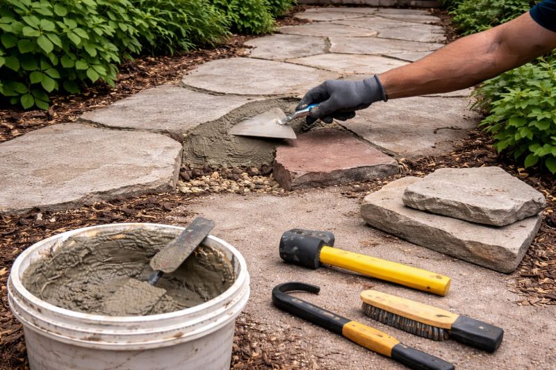 Stone Walkway Repair in Missoula, MT