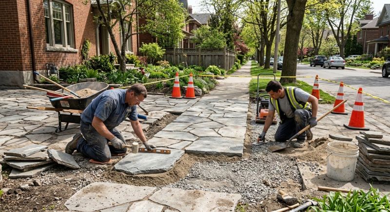 Stone Walkway Repair in Missoula, MT
