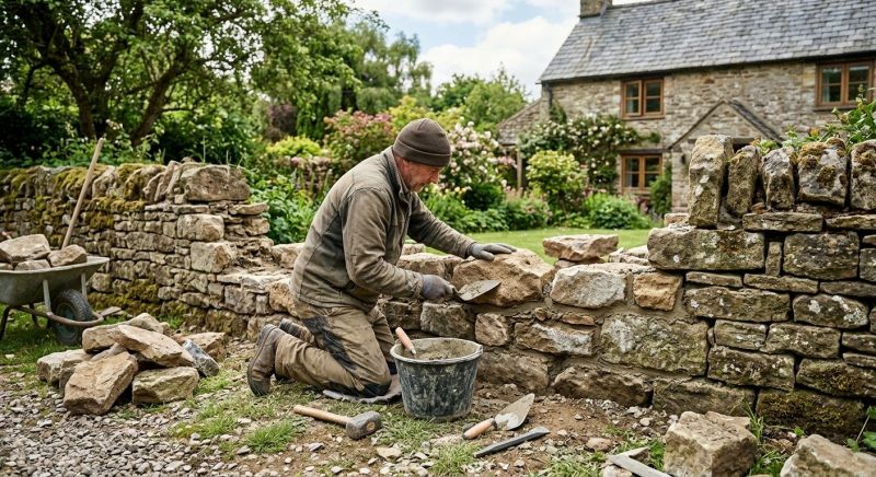 Stone Wall Repair in Florence, MT
