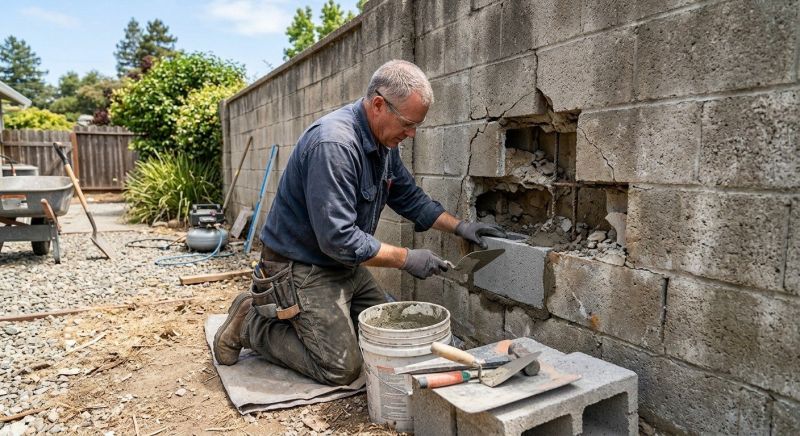 Stone Wall Repair in Lolo, MT
