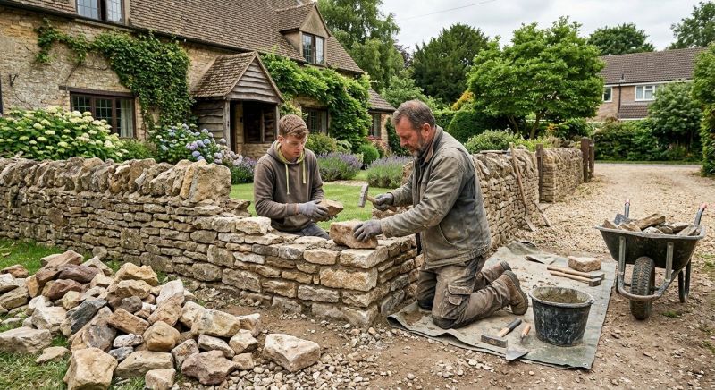 Stone Wall Repair in Stevensville, MT