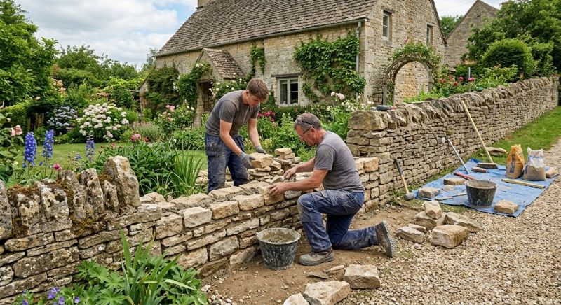 Stone Wall Repair in Clinton, MT